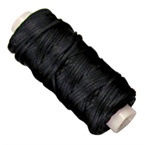 LF Braided Cord Waxed 25yd Black